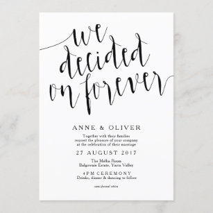 Forever Invitation Card