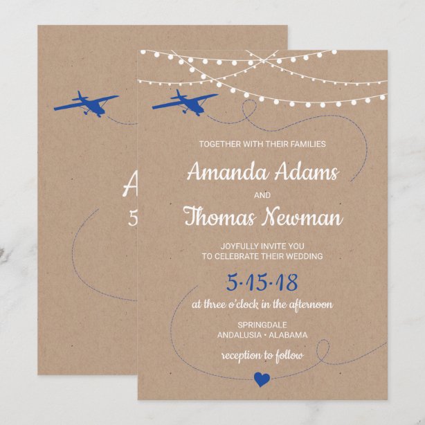Paper Airplane Invitations | Zazzle