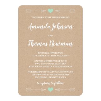 Rustic Wedding Invitation
