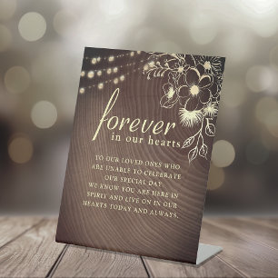 Rustic Wedding Memorial Sign