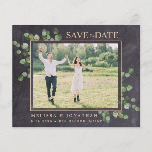 Rustic Wedding Photo QR Code Save The Date