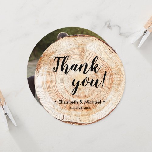 Rustic Wedding Photo Thank you Script Template