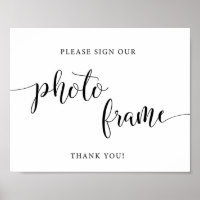Rustic Wedding Please Sign Our Photo Frame Sign