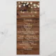 Rustic Wedding Program, Wedding Program, Rustic Ra Program | Zazzle