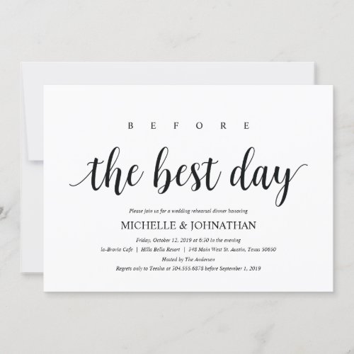 Rustic Wedding Rehearsal Dinner Invitation cards