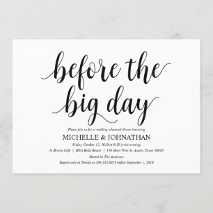 Rustic Wedding Rehearsal Dinner Invitation cards
