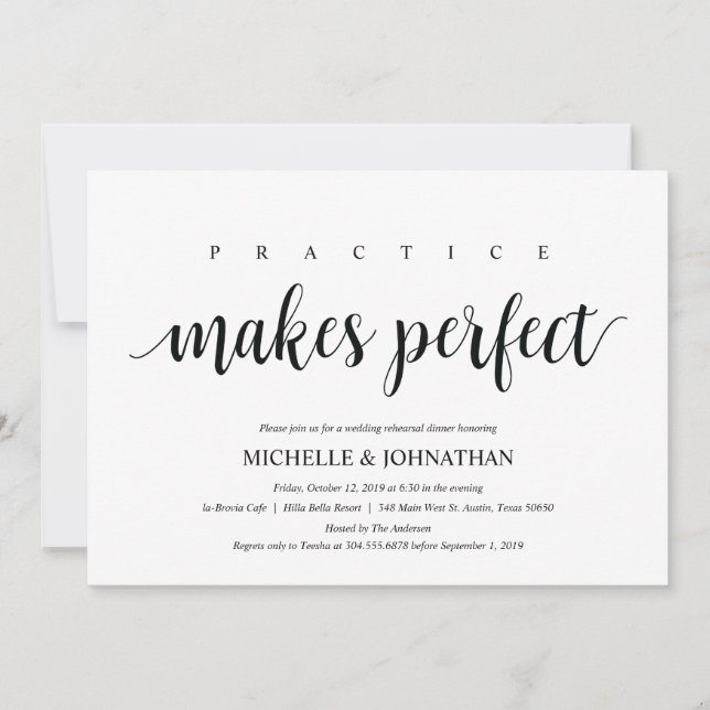 Rustic Wedding Rehearsal Dinner Invitation cards (Front)