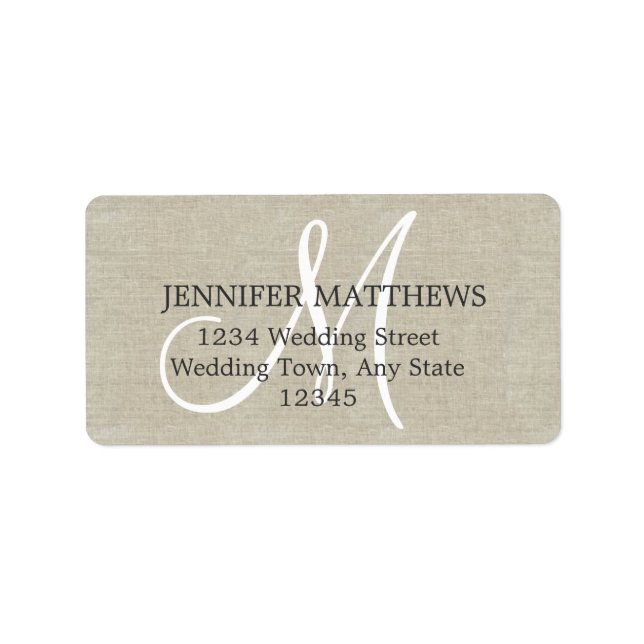 Rustic Wedding Reply Card Address Labels (Front)