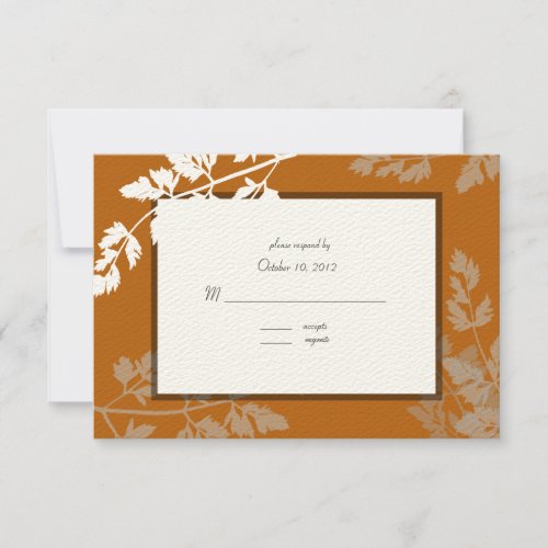 Rustic Wedding Response Card