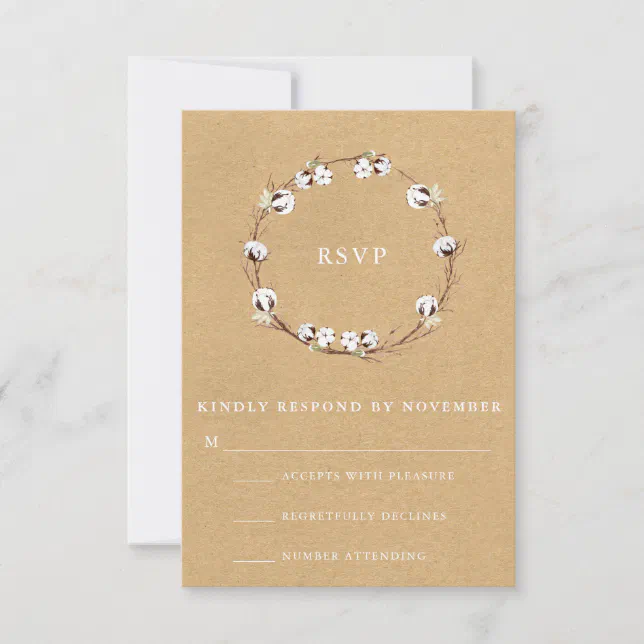 Rustic Wedding RSVP | Zazzle