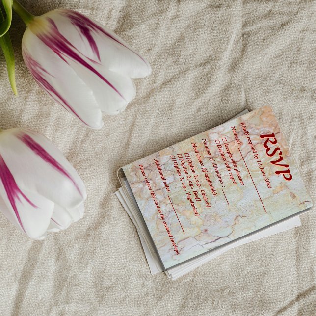 Rustic wedding RSVP natural  design Card (Creator Uploaded)