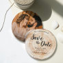 Rustic Wedding Save the date photo Wood Grain Invitation