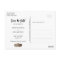 Rustic Wedding Save The Date Postcard