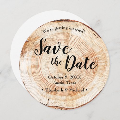 Rustic Wedding Save the date QR Code website Invitation