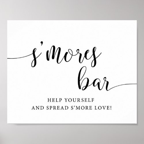 Rustic Wedding Smores Bar Smore Love Sign