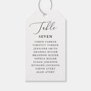 Rustic Wedding Table Numbers Wedding Favors Gift Tags