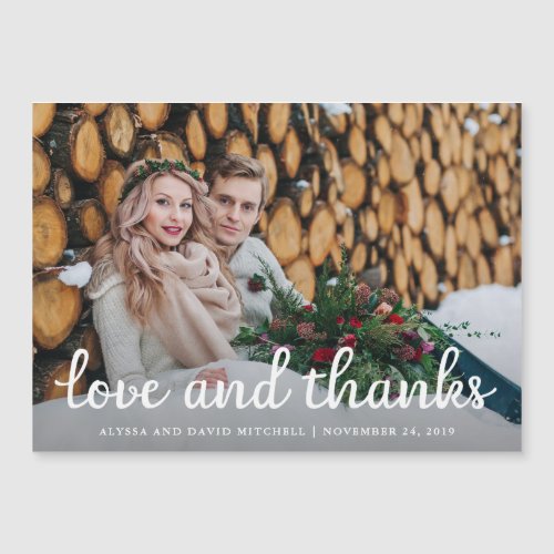 Rustic Wedding Thank You  Photo