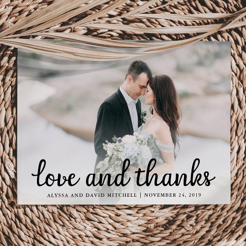 Rustic Wedding Thank You  Photo