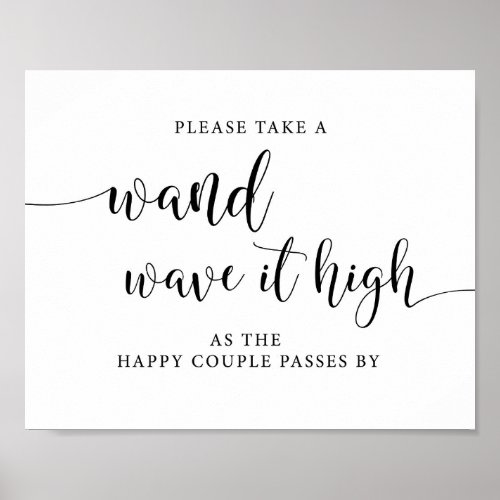 Rustic Wedding Wand Send Off Sign