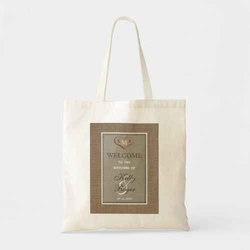 Rustic Wedding Welcome Bags Burlap Loop