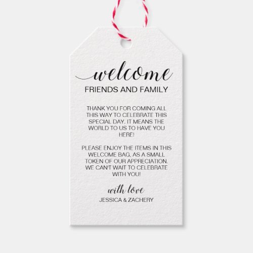 Rustic Wedding Welcome Gift Basket Bag