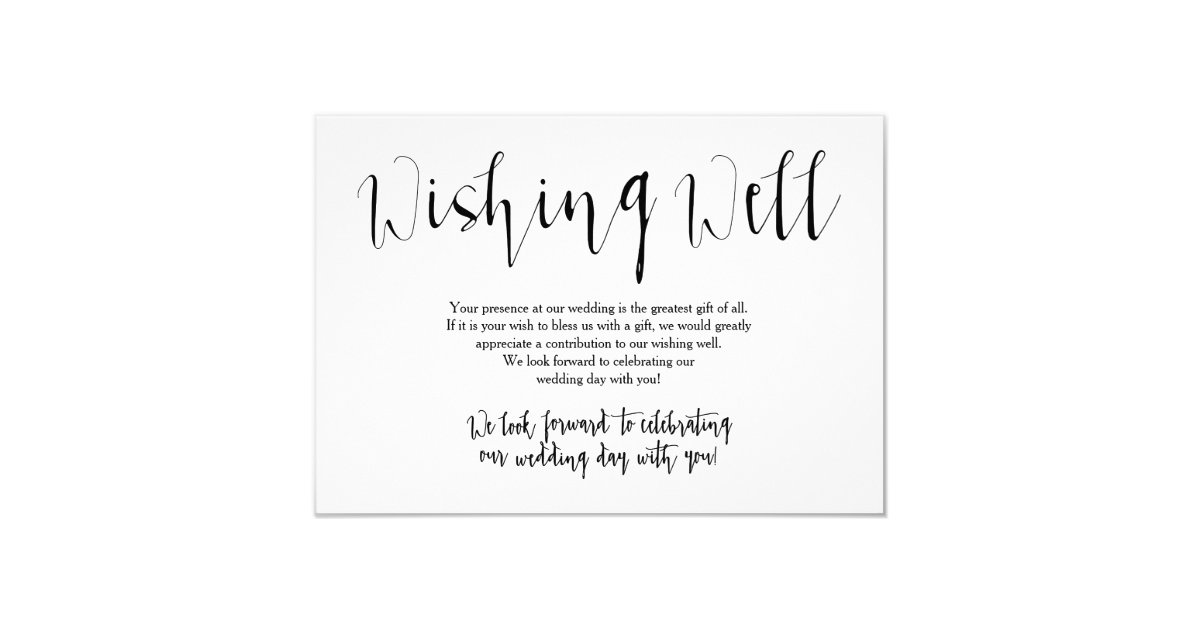 Rustic Wedding Wishing Well Invitation