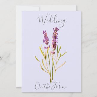 rustic wedding with  lavenders