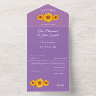 rustic wedding with  sunflowers 