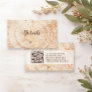 Rustic Wedding Wood Grain Details QR code Custom Enclosure Card