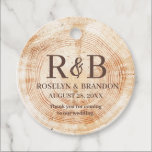 Rustic Wedding wood grain Monogram thank you Favor Tags<br><div class="desc">Introducing our Rustic Wedding Wood Grain Monogram Thank You Favor Tags, a charming and personalized way to express gratitude to your guests. Inspired by initials carved on wood trees, these tags replicate that rustic look, creating a unique and memorable addition to your wedding favors. The design features a background of...</div>