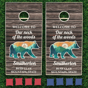 Bear Archery Shield Logo Cornhole Boards