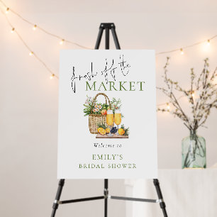 Rustic Welcome Fresh off the Market Bridal Shower Foam Board