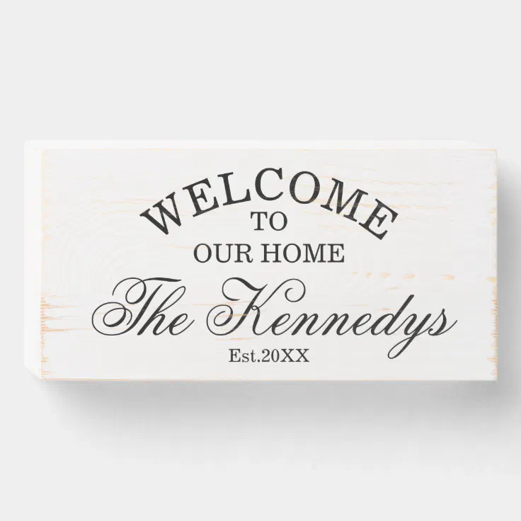 BP-0323 WELCOME HOME OF JAMES Family Name Shield Chic Sign Home Decor Gift 