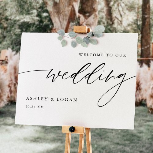 Rustic Welcome To Our Wedding Welcome Sign