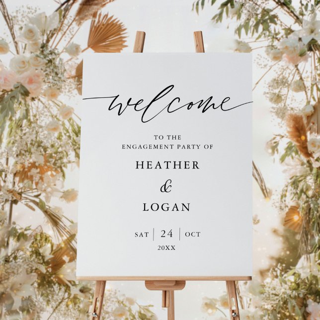  Rustic Welcome To The Engagement Party Welcome Foam Board (Creator Uploaded)
