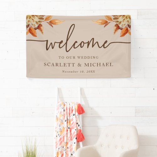 Rustic Welcome Wedding Banner