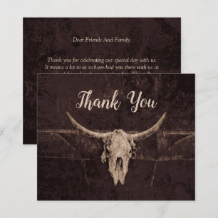 Rustic Western Brown Bull Skull Wedding Budget