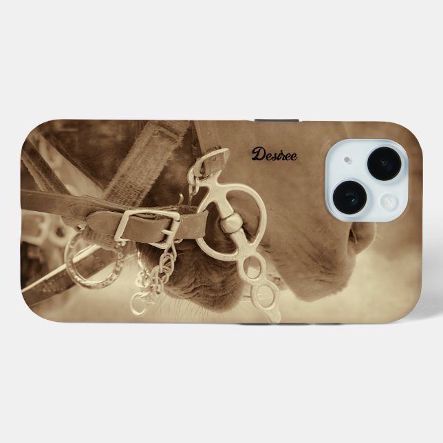Rustic Western Brown Horse Case-Mate iPhone Case (Back (Horizontal))