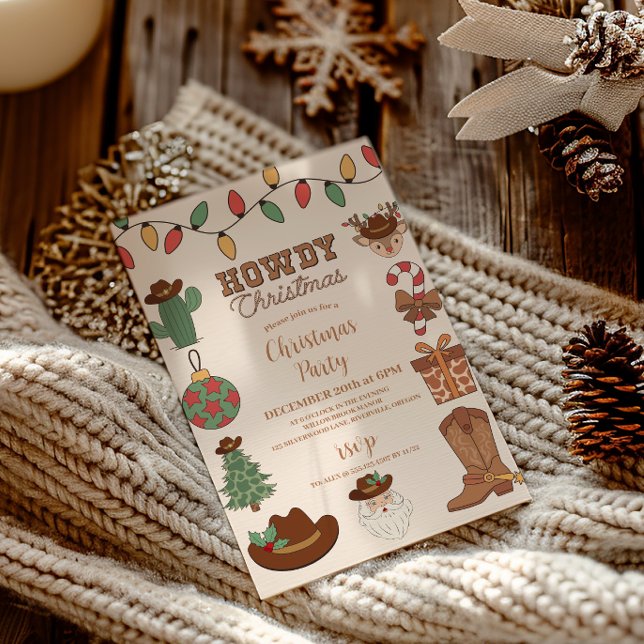 Rustic Western Christmas  Invitation (Creator Uploaded)