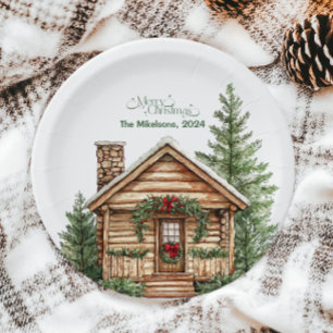 Rustic Western Christmas Paper Plates
