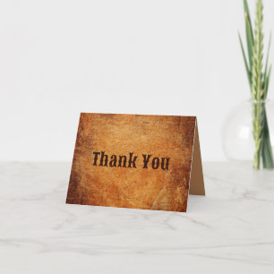 Rustic Western Country Cowboy Ranch Barn Thank You