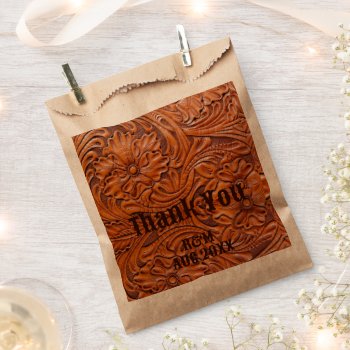 Rustic Western Country Cowboy Wedding Favor Favor Bag by WhenWestMeetEast at Zazzle