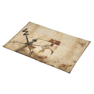 rustic western country farm barn wedding placemat