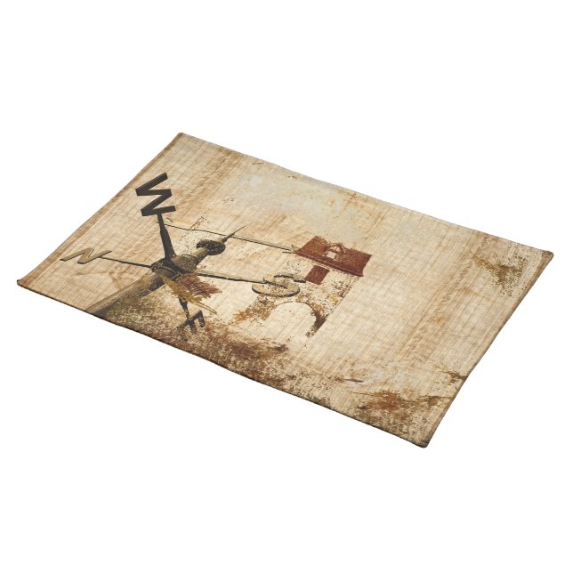 rustic western country farm barn wedding placemat (On Table)