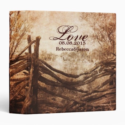 rustic western country farm wedding binder