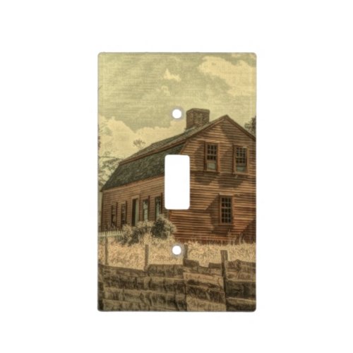 Rustic Western Country Farmhouse Chic Red Barn Light Switch Cover