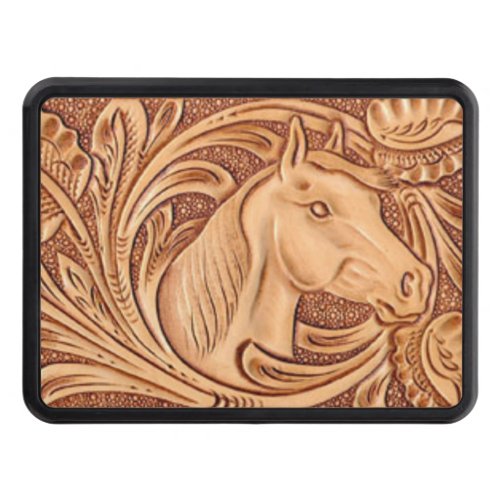 rustic western country leather equestrian horse hitch cover