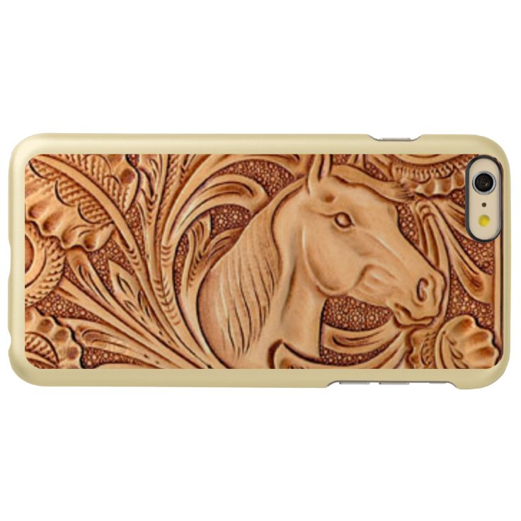 rustic western country leather equestrian horse incipio iPhone case