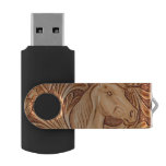 Rustic Western Country Leather Equestrian Horse Usb Flash Drive at Zazzle