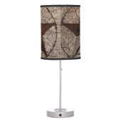 Rustic Western Country Primitive Texas Star Table Lamp (Back)